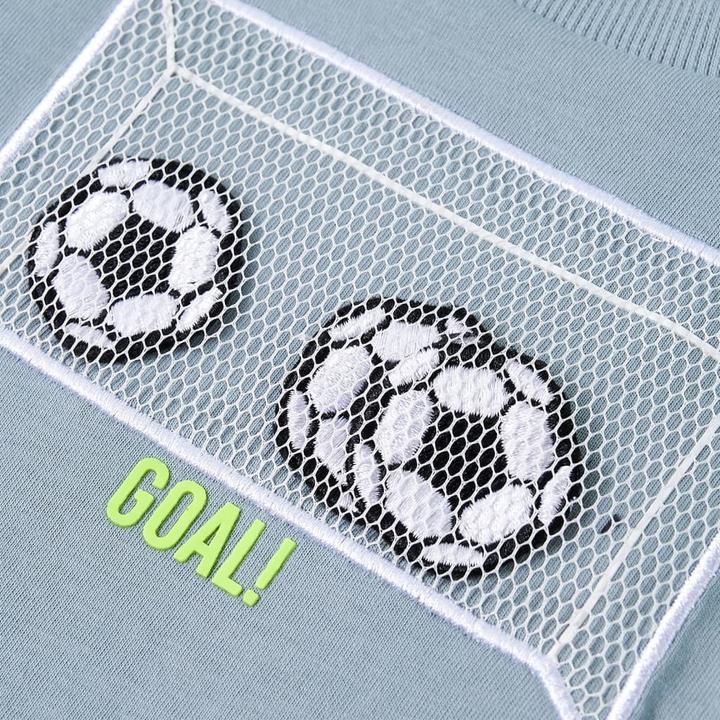 Immagine prodotto VidaXL Camicia a maniche lunghe per bambini azzurro 104,Materiale: 100 (104)
