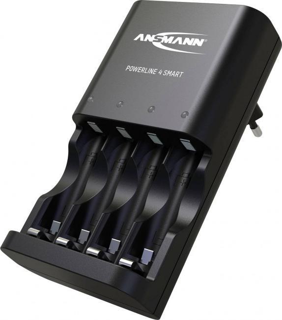 Produktbild Ansmann Akku-Ladeger?t Powerline NiMH/NiCD Mignon AA/Micro AAA (1 Stk., Ladegerät inkl. Akku)