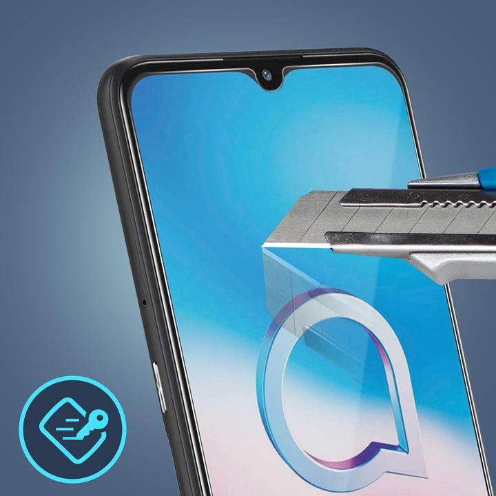 Actual product image Avizar Crystal clear film, glass screen protector (1 Piece, Alcatel 3X (2020))
