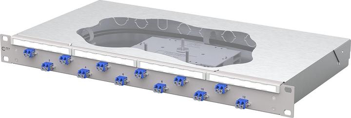 Actual product image Metz Connect Patch panel OpDAT fix2 splice 12xLC-D OS2