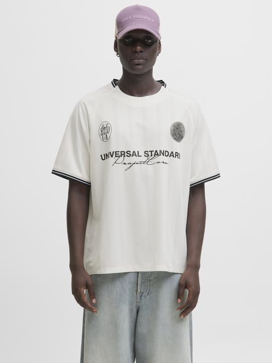 Actual product image Jack & Jones Jcocover Retro Football Tee Ss Ln (M)