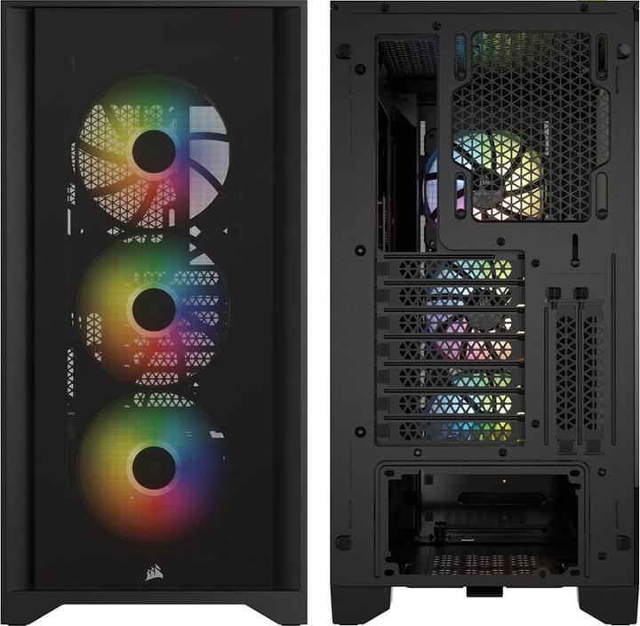 Actual product image Corsair iCUE 4000X (mATX, Mini-ITX, ATX, E-ATX)
