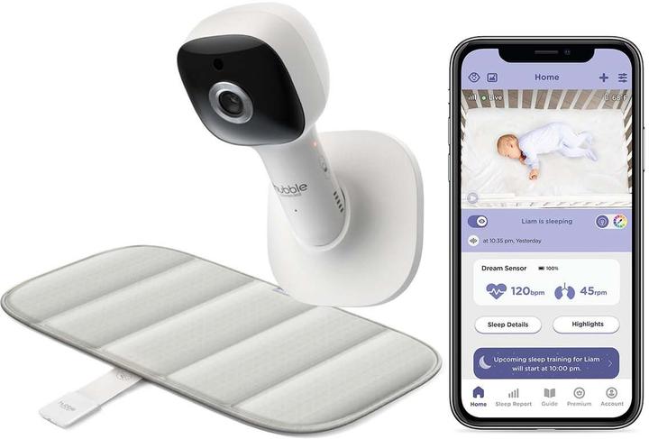 Productafbeelding Hubble Connected Dream Plus Sensor Mat met Wi-Fi-camera (Babyfoon Audio, 300 m)