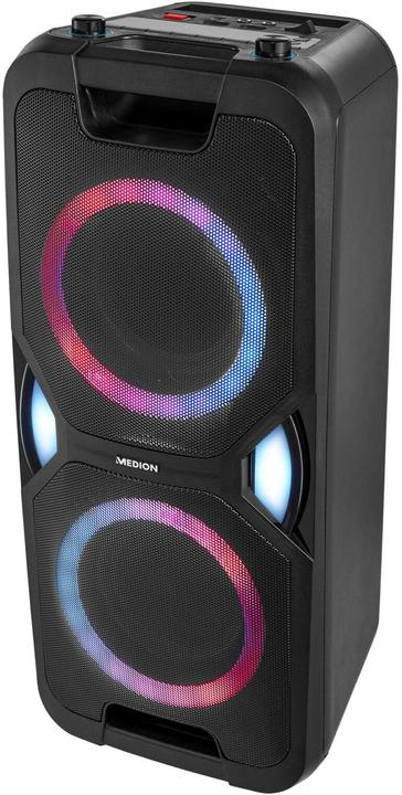 Produktbild Medion MD 44468 Partylautsprecher schwarz (15 h, Akkubetrieb, Netzbetrieb)