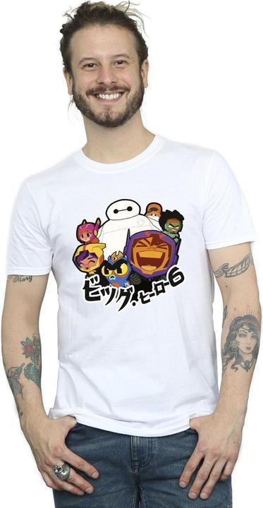Immagine prodotto Disney Big Hero 6 Baymax Group Manga Maglietta Uomo (M)