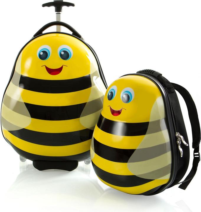Actual product image Heys Travel Tots -lasten matkalaukku & reppu -setti, kimalainen (22 l)