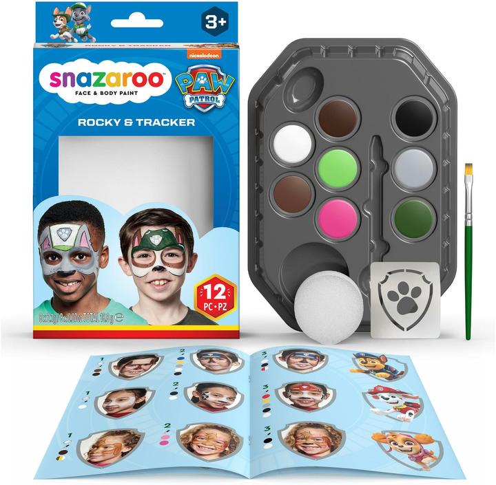 Actual product image Snazaroo Paw Patrol Rocky & Tracker make-up palette