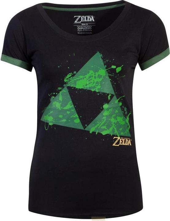 The Legend of Zelda Triforce Splatter Women's Tshirt (L, S/M)