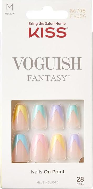 KISS Adhesive nails Voguish Fantasy Nails - Disco Ball 28 pcs (Kunstnägel)