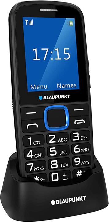 Blaupunkt BS 04 black-blue ENG (0.03 GB, Black, Blue, Single SIM)