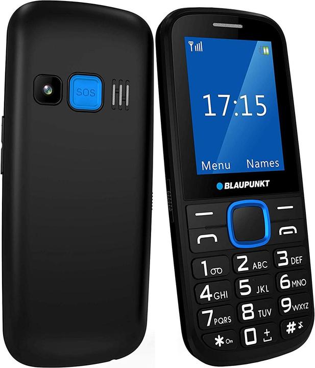 Productafbeelding Blaupunkt BS 04 zwart-blauw ENG (0.03 GB, Zwart, Blauw, Enkele SIM)