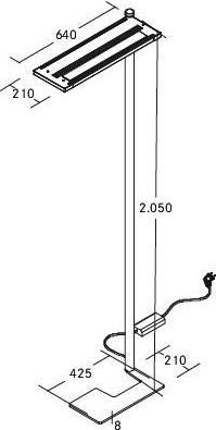 Actual product image Brumberg BRUM LED Floor Lamp (7600 lm)