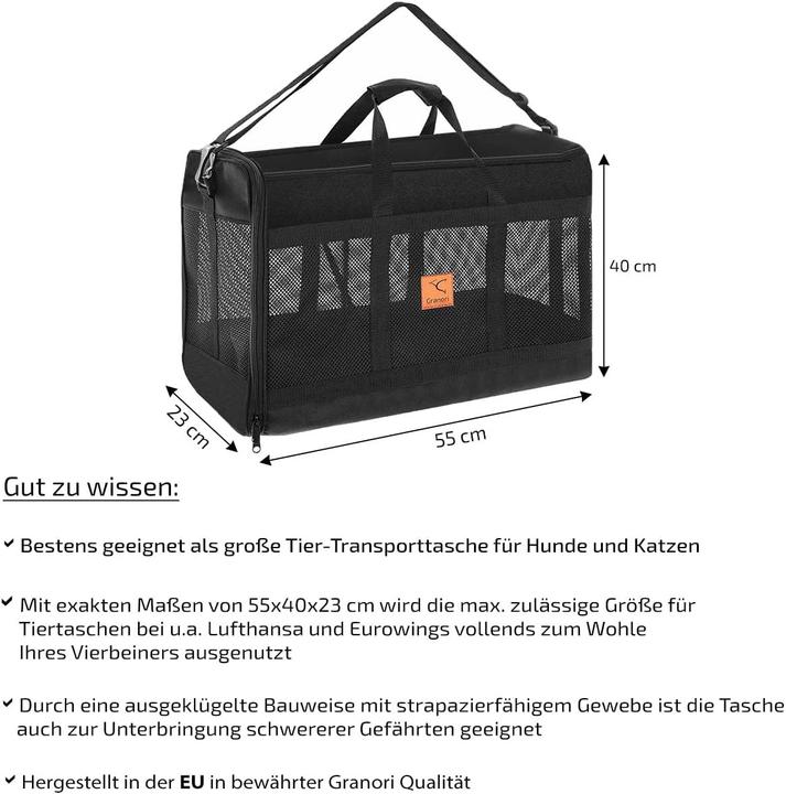 Produktbild Granori Hundetransporttasche (Hund, Atmungsaktiv)