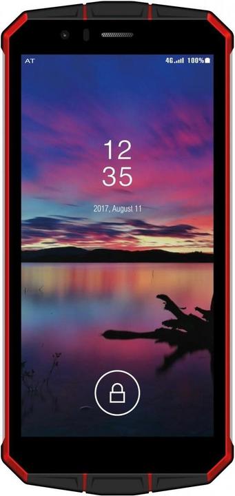 Immagine prodotto Maxcom Smartphone MS 507 4G NFC STRONG (32 GB, Juoda ir raudona, 5", Doppia SIM, 13 Mpx, 4G)