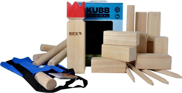 Produktbild Bex Kubb Original Rubberwood mit Red King
