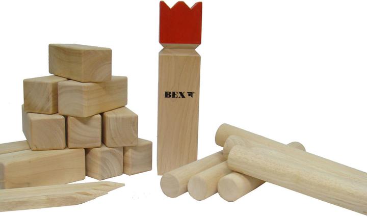 Produktbild Bex Kubb Original Rubberwood mit Red King