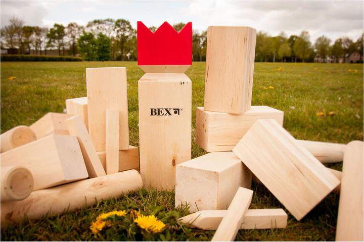 Produktbild Bex Kubb Original Rubberwood mit Red King