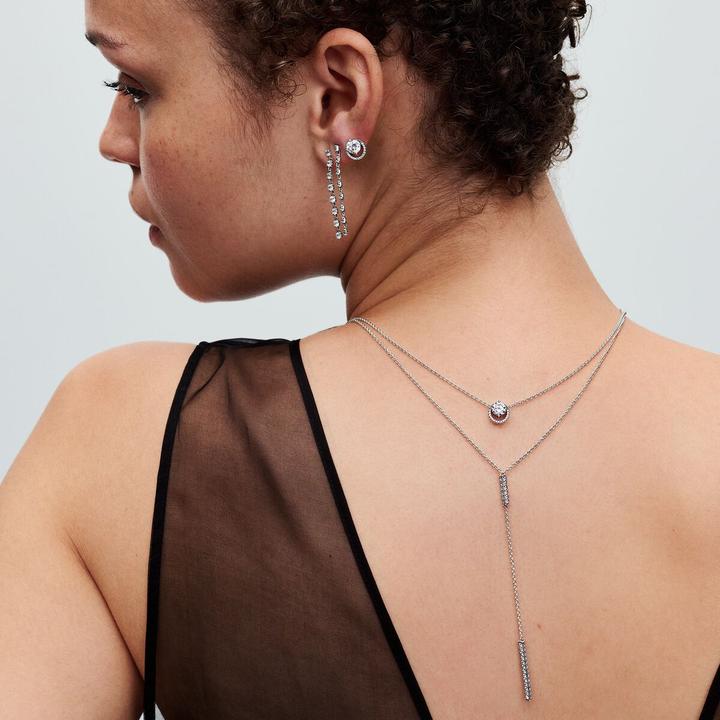 Immagine prodotto Pandora Collana aureola rotonda scintillante (Argento 925, 38 - 45 cm)