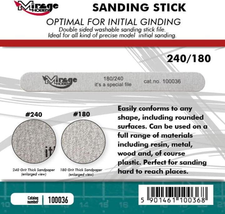 Image du produit Mirage Hobby MIRAGE Sanding Stick Double Grid 180/240