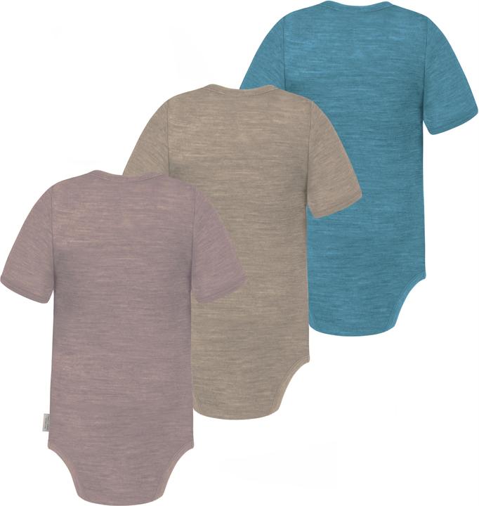 Image du produit Normani Lot de 3 body bébé mérinos manches courtes "Tauranga" - 9295 (62)