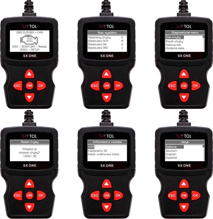 Sixtol Autodiagnostics SX ONE in CZ/SK/DE/AJ/ES