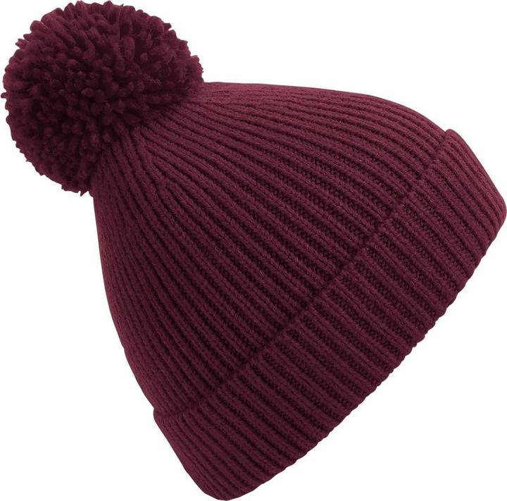 Immagine prodotto Beechfield Cappello con pompon in maglia a coste (Taglia unica)