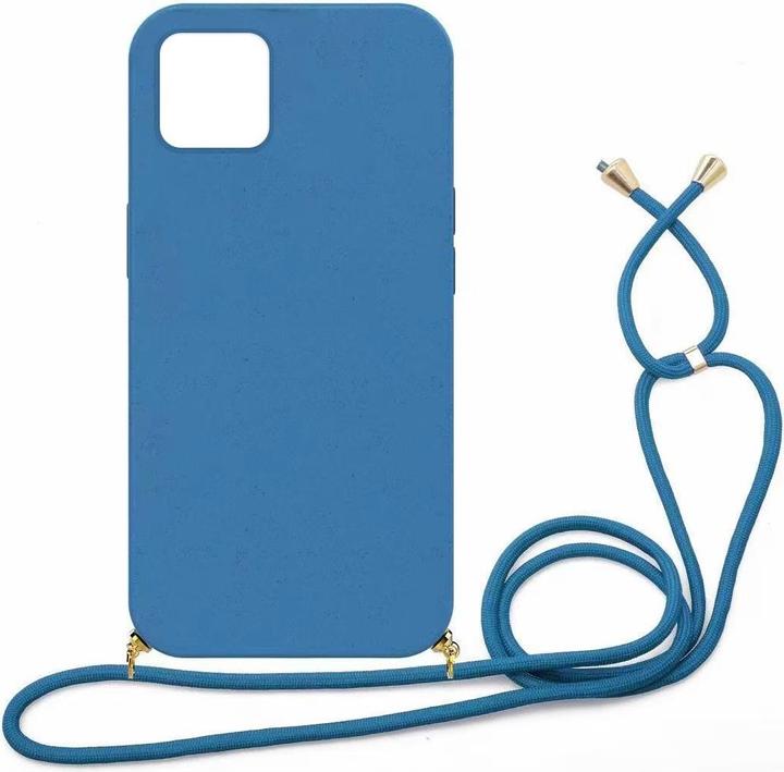 Produktbild mobileup Eco Case with Lanyard for iPhone 12 mini - Navy Blue (Apple iPhone 12 mini)