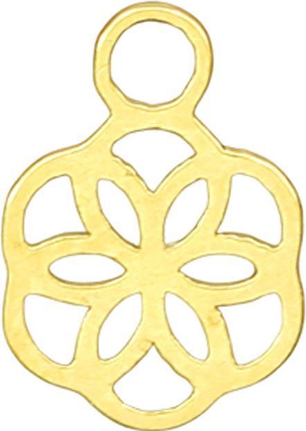 Star Piercing Anhänger vergoldet Blume des Lebens (ohne Messing, Chirurgenstahl 316L)