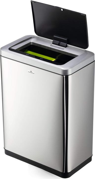 Image du produit Durable Sensor Poubelle NO TOUCH DUO 2x20l argent (40 l)