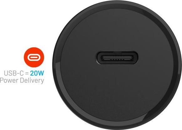 Image du produit Fixed Hurtig Biloplader USB-C 20W PD Sort (20 W)