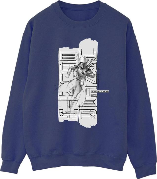 Star Wars The Book Of Boba Fett Fennec Illustration Sweatshirt (M)