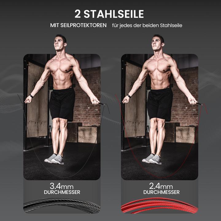 Produktbild BeMaxx Fitness-Geschwindigkeitsseil V1-Set