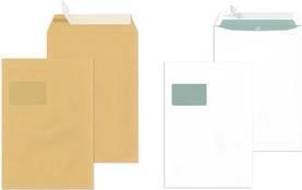 Produktbild Mailmedia Versandtasche C4 haftklebend, mit Fenster, weiss - für den Markt: D - L - A (388320) (250 x)