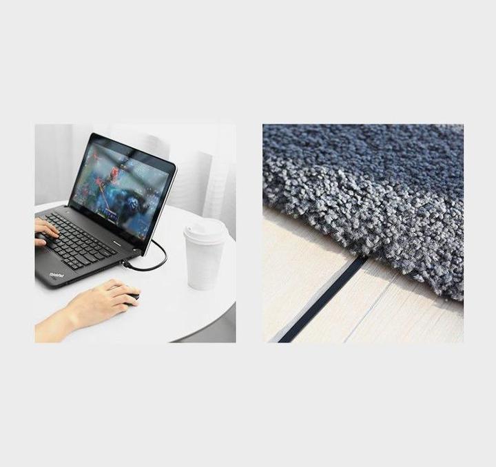 Actual product image Ugreen Cat 6 UTP Flat Ethernet RJ45 Cable Pure Copper 2m (black) (UTP, CAT6, 2 m)