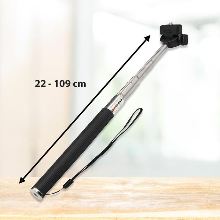 Immagine prodotto Hermex Bastone per selfie monopiede con adattatore per GoPro e Xiaomi Yi Cam