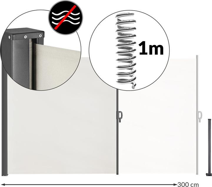 Produktbild Casaria Seitenmarkise (3 m)