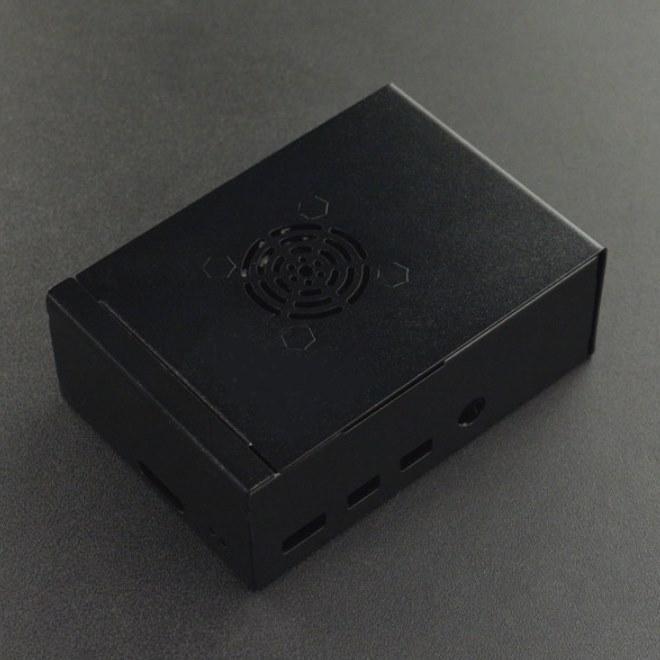 Produktbild DFRobot Raspberry Pi 4 Metallgehäuse mit Kühlkörper und Silent Lüfter