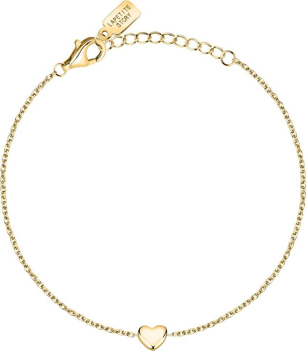 Immagine prodotto La Petite Story Bracciale a cuore placcato oro Argento LPS05AWV13 (16 cm, Argento 925, Smalto)