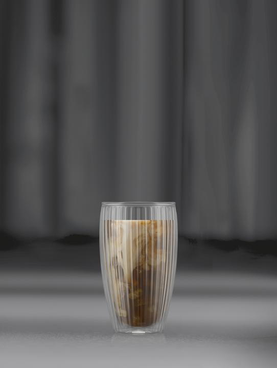 Actual product image Bodum Verre à boire Pavina double paroi cannelé 2 pièces 0.45 l (450 ml, 2 x)