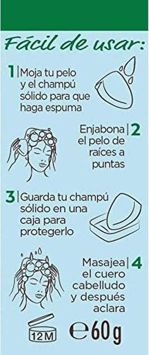 Actual product image Garnier ORIGINAL REMEDIES champú sólido hidratante de coco 2 X 60 gr (Solid shampoo)