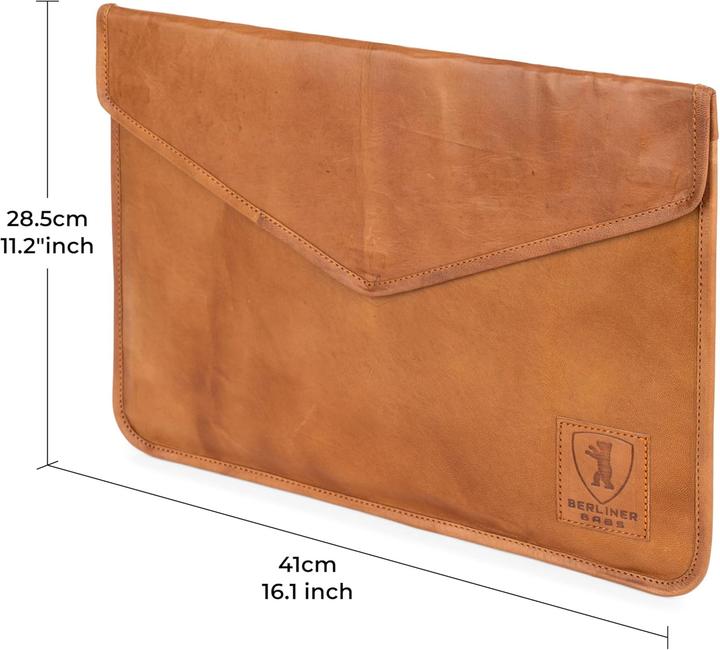 Actual product image Berliner Bags Vintage Laptoptasche aus Leder (15.60")