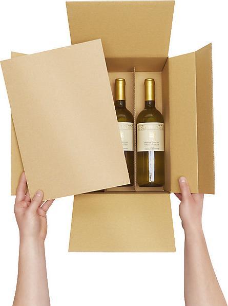 Image du produit kaiserkraft Carton pour bouteilles de vin, couché (6 x)