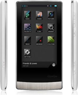 Actual product image Cowon J3, 32GB Multimedia Player White, Bluetooth, MicroSD