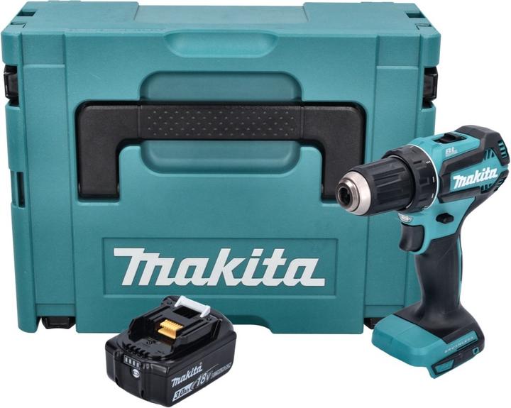 Produktbild Makita DDF 485 F1J Akku Bohrschrauber 18 V 50 Nm Brushless + 1x Akku 3,0 Ah + Makpac - ohne Ladegerä (Akkubetrieb)