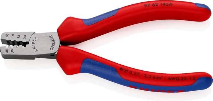 Actual product image Knipex Crimping Pliers for wire ferrules (145 mm)