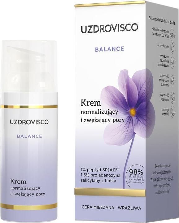 Actual product image Uzdrovisco Balance Cream Normalizing And Pore Tightening 50ml (50 ml, Face toner)