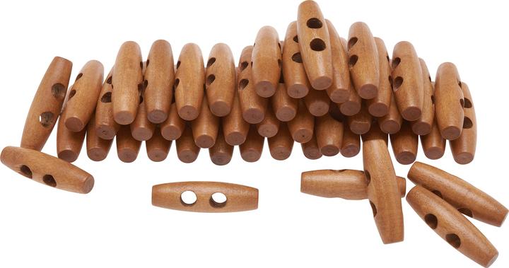 Produktbild VBS XXL Holz-Knebelknöpfe, 50 Stück