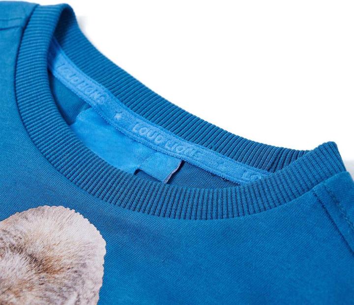 Immagine prodotto VidaXL Camicia da bambino a maniche lunghe blu petrolio 92,Materiale: 100 (92)