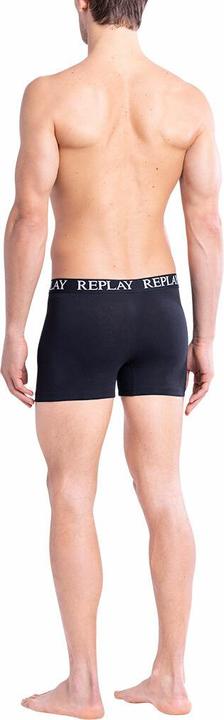 Actual product image Replay Trunk BOXER Style 01/C Basic Cuff Logo im 2er Pack (M, pack of 2)