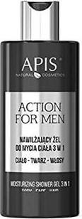 Image du produit Apis Natural Cosmetics Apis - Action For Men 3in1 gel lavant hydratant visage et cheveux 300ml (300 ml)